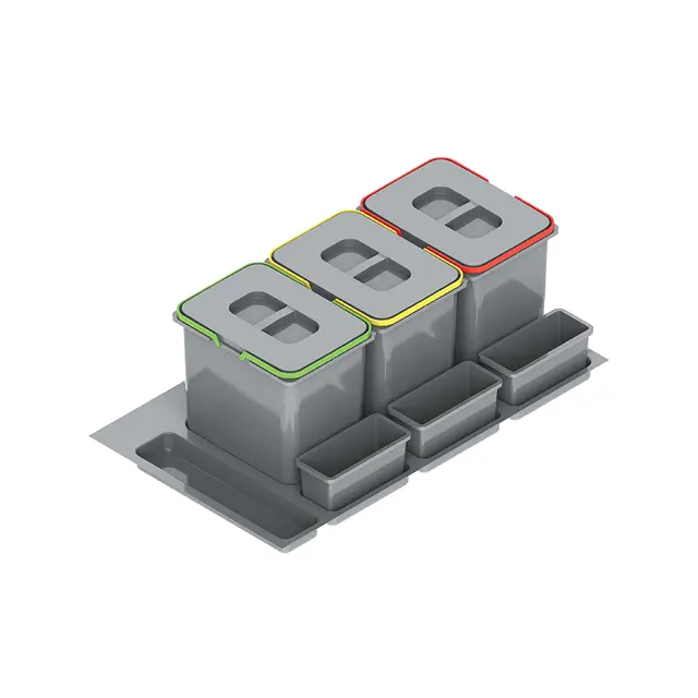 we14.1831 Cos gunoi pentru corp de 900 3x20L - imagine 1